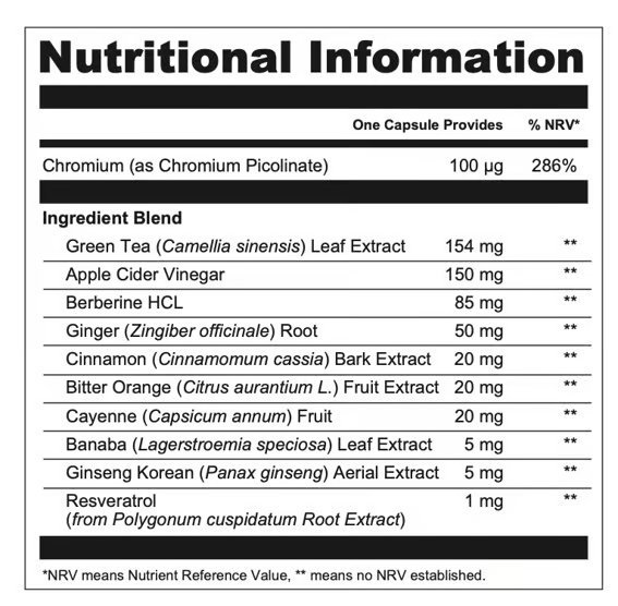 Lean Caps Ingredienser